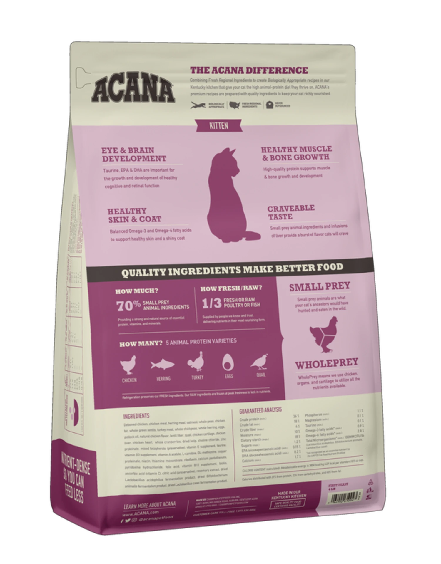 Acana First Feast Kitten 1.8kg 4 Acana First Feast Kitten 1.8kg - Image 2