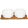 Be One Breed Bamboo & Ceramic Bowl With Paws 1 Be One Breed Bamboo & Ceramic Bowl With Paws -Quality Pet Supply Store be one breed bamboo ceramic bowl with paws