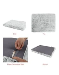 Best Friends By Sheri Nap Mat Orthopedic Shag Grey 27x36 -Quality Pet Supply Store best friends by sheri nap mat orthopedic shag grey 2