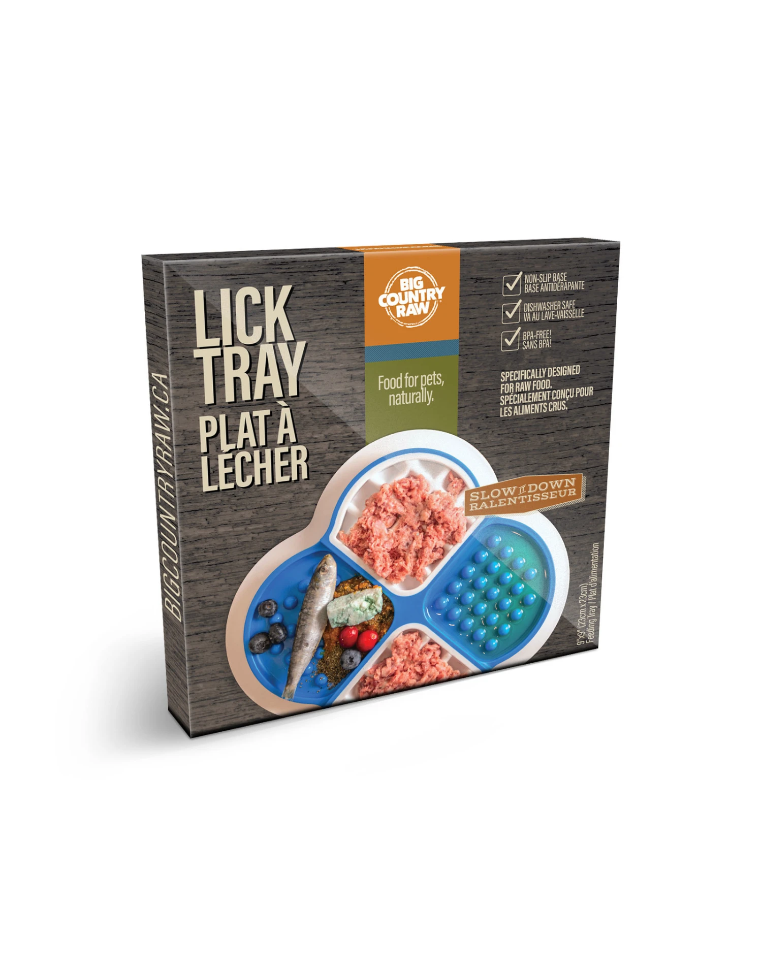 Big Country Raw Lick Tray - Blue And White 3 Big Country Raw Lick Tray - Blue And White