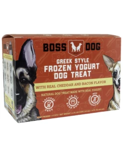 Boss Dog Frozen - Yogurt Real Cheddar & Bacon 4PK/104ML