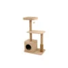 Budz Cat Tree Soho Medium With Condo BEIGE 23.5"x15.7"x40.4"