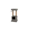 Budz Cat Tree Soho Small With Condo GREY 15.7"x15.7"x31.5" 1 Budz Cat Tree Soho Small With Condo GREY 15.7"x15.7"x31.5" -Quality Pet Supply Store budz cat tree soho small with condo grey 157x157x3