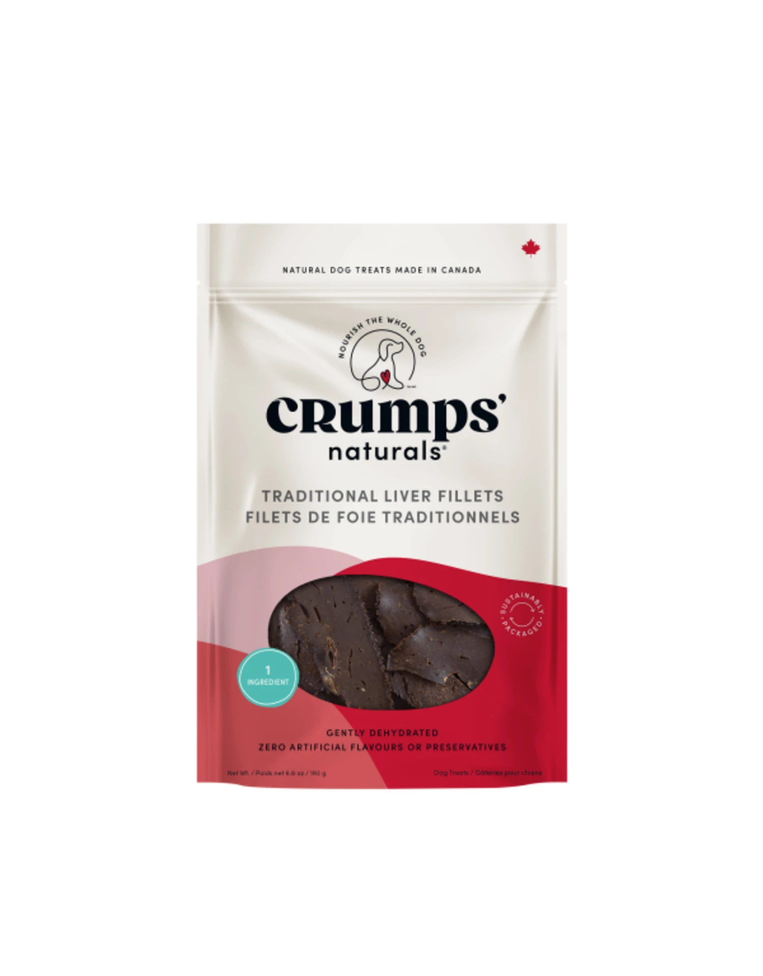 Crumps' Naturals Dog Traditional Liver Fillets 192g 3 Crumps' Naturals Dog Traditional Liver Fillets 192g