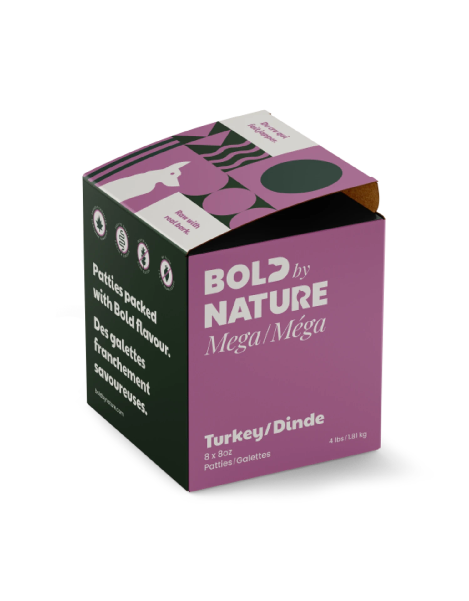 Dog Mega Turkey Patties 4lb 3 Dog Mega Turkey Patties 4lb