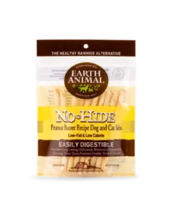 Earth Animal Dog/Cat NoHide Chew Peanut Butter Stix 10pk