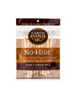 Earth Animal Dog/Cat NoHide Chew Venison Stix 10pk