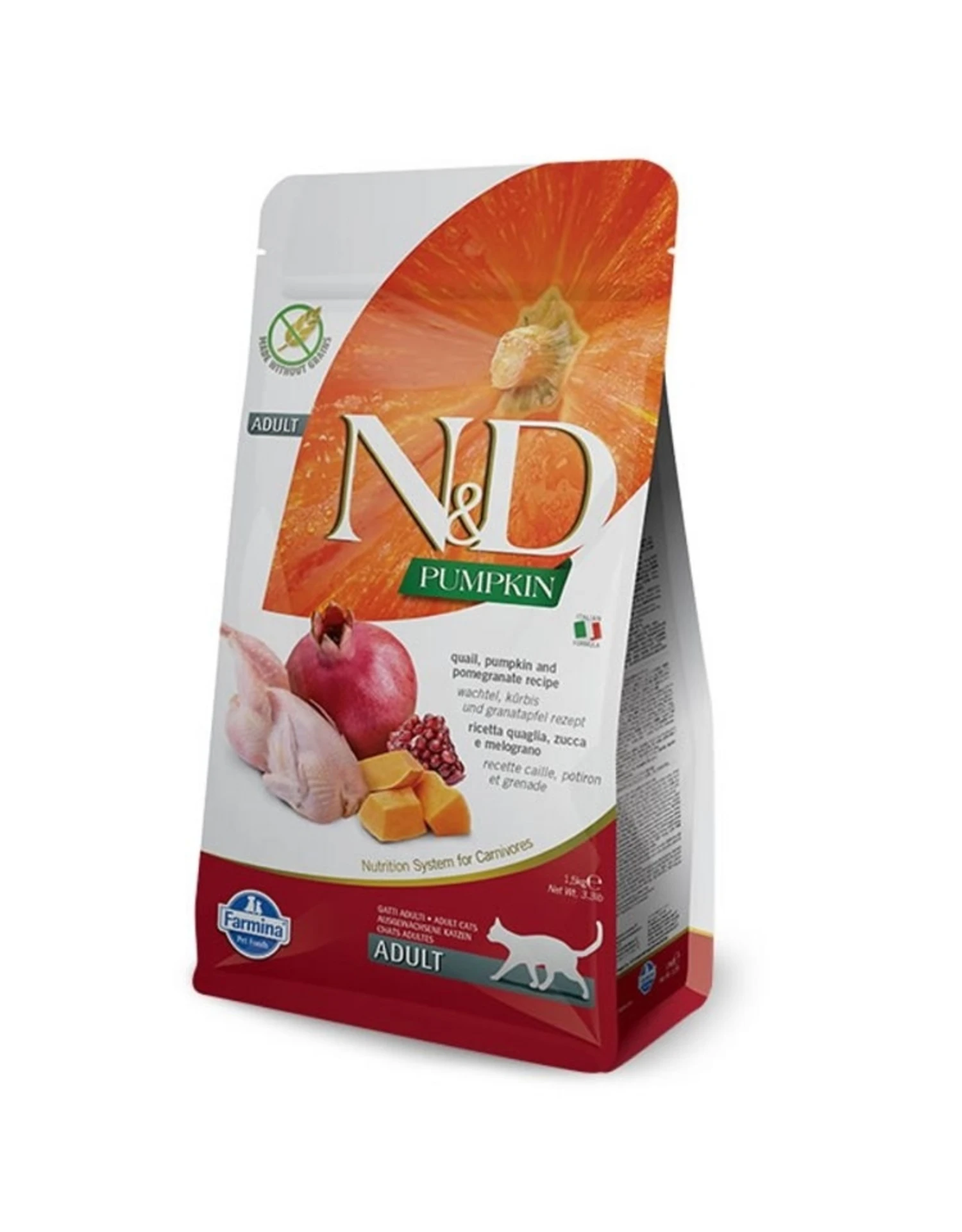 Farmina N&D Pumpkin Cat QUAIL 1.5kg 3 Farmina N&D Pumpkin Cat QUAIL 1.5kg