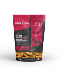Foley Dog Treat Company WholeDog Liver Snaps Beef Liver W/Berries 380 G