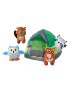 Fringe Studio Happy Campers Hide & Seek Plush Dog Toy