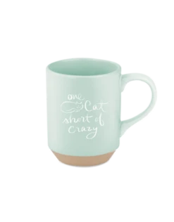 Fringe Studio One Cat Short Stoneware Mug