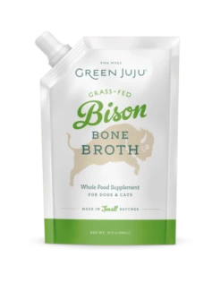 Green JuJu Dog/Cat Bone Broth Bison 20oz