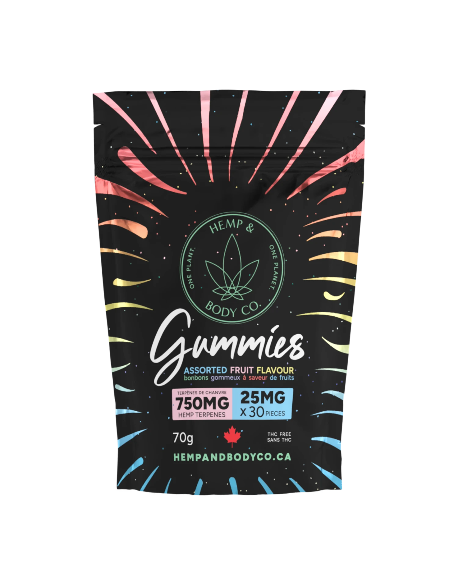 Hemp & Body Co. All-Natural Fruit Flavoured Gummies 750MG 3 Hemp & Body Co. All-Natural Fruit Flavoured Gummies 750MG