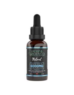 Hemp & Body Co. Natural Tincture(MCT Oil)- 30ml - 6000MG