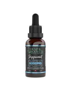 Hemp & Body Co. Peppermint Tincture (MCT Oil) - 30ml - 6000MG