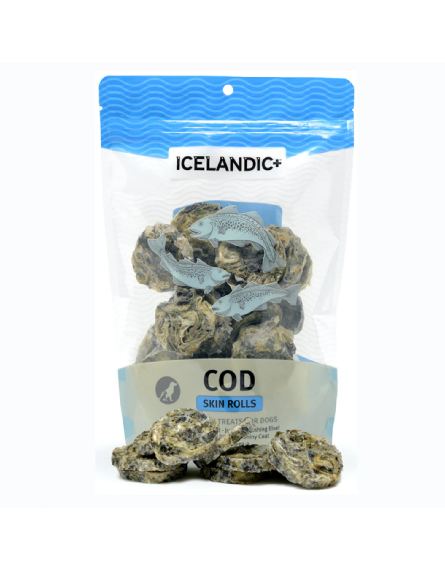 Icelandic+ Cod Skin Rolls 3 Oz 3 Icelandic+ Cod Skin Rolls 3 Oz