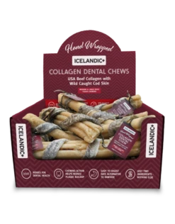 Icelandic+ Dog Collagen Dental Chews 8"