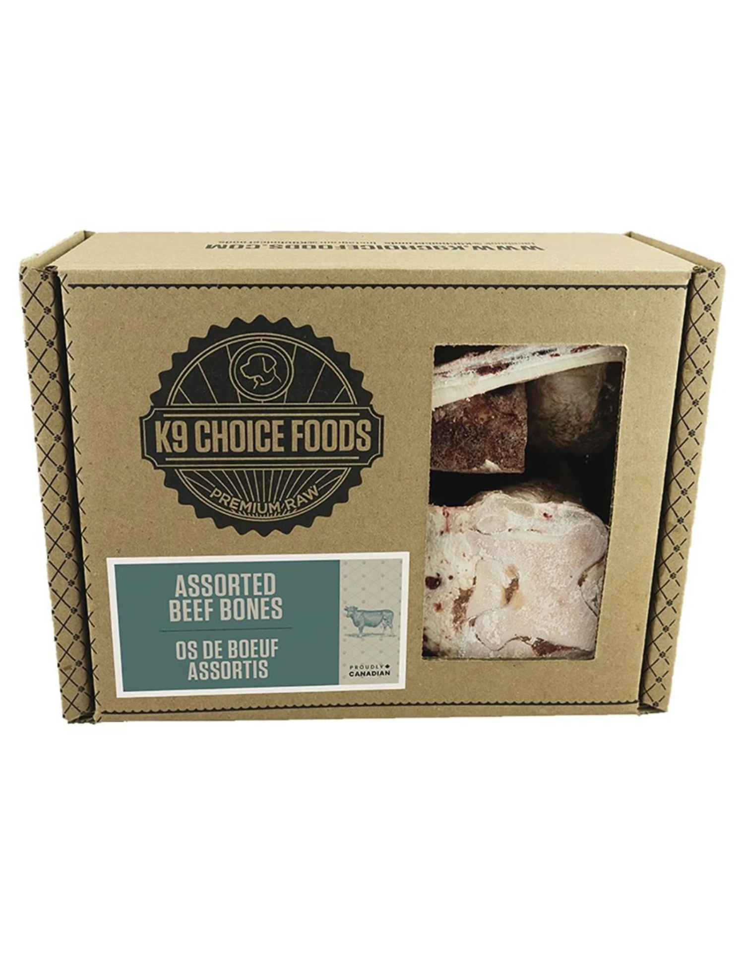 K9 Choice Frozen - Assorted Beef Bones 1.36KG 3 K9 Choice Frozen - Assorted Beef Bones 1.36KG
