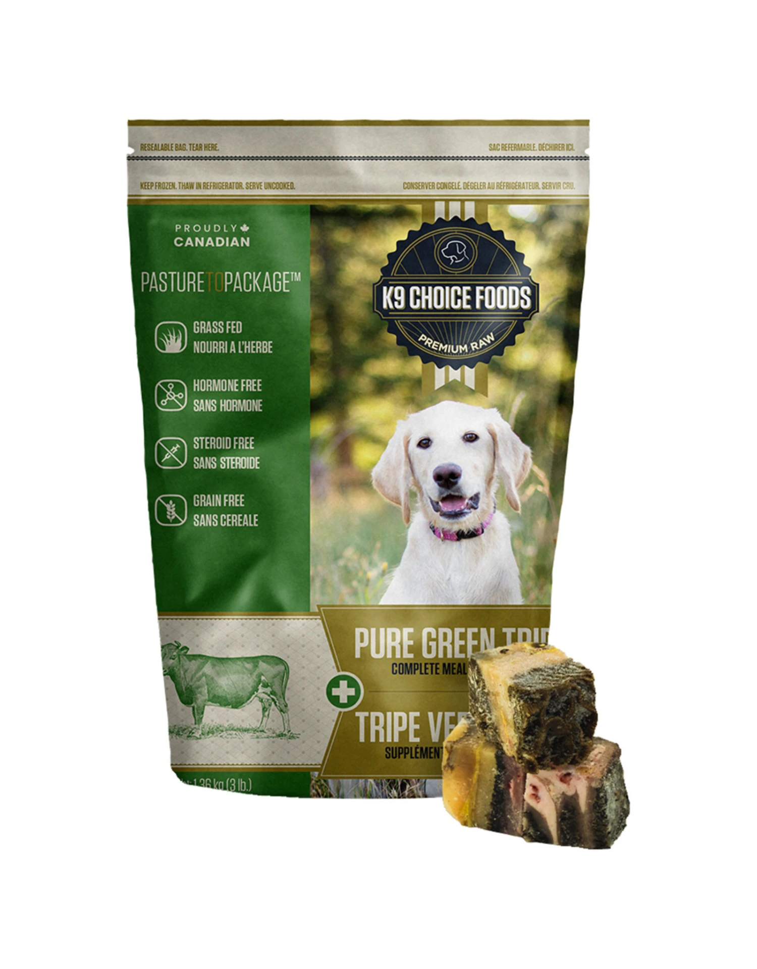 K9 Choice Frozen - Pure Green Tripe 1.36KG 3 K9 Choice Frozen - Pure Green Tripe 1.36KG