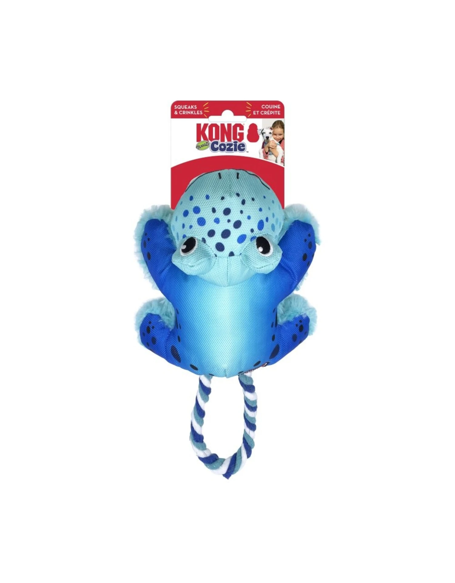 Kong Cozie Tuggz Frog Small/Medium 4 Kong Cozie Tuggz Frog Small/Medium - Image 2