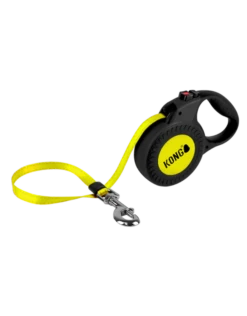 Kong Retractable Leash Reflect 16' Black
