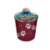 Loving Pets Bella Bowls Canister Merlot -Quality Pet Supply Store loving pets bella bowls canister merlot