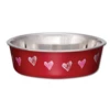 Loving Pets Bella Bowls Large Hearts -Quality Pet Supply Store loving pets bella bowls large hearts