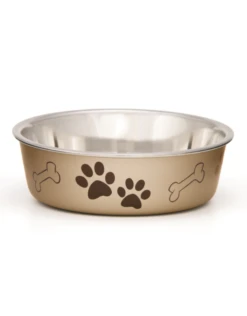 Loving Pets Bella Bowls Metallic Champagne XLarge