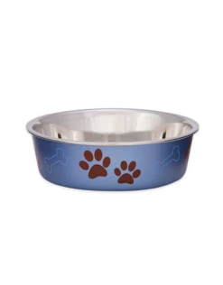 Loving Pets Bella Bowls XLarge Metallic Blueberry