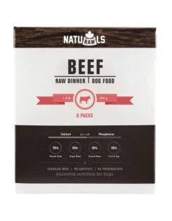 Naturawls Frozen - Raw Dinner Beef & Veggie -Quality Pet Supply Store naturawls frozen raw dinner beef veggie 1