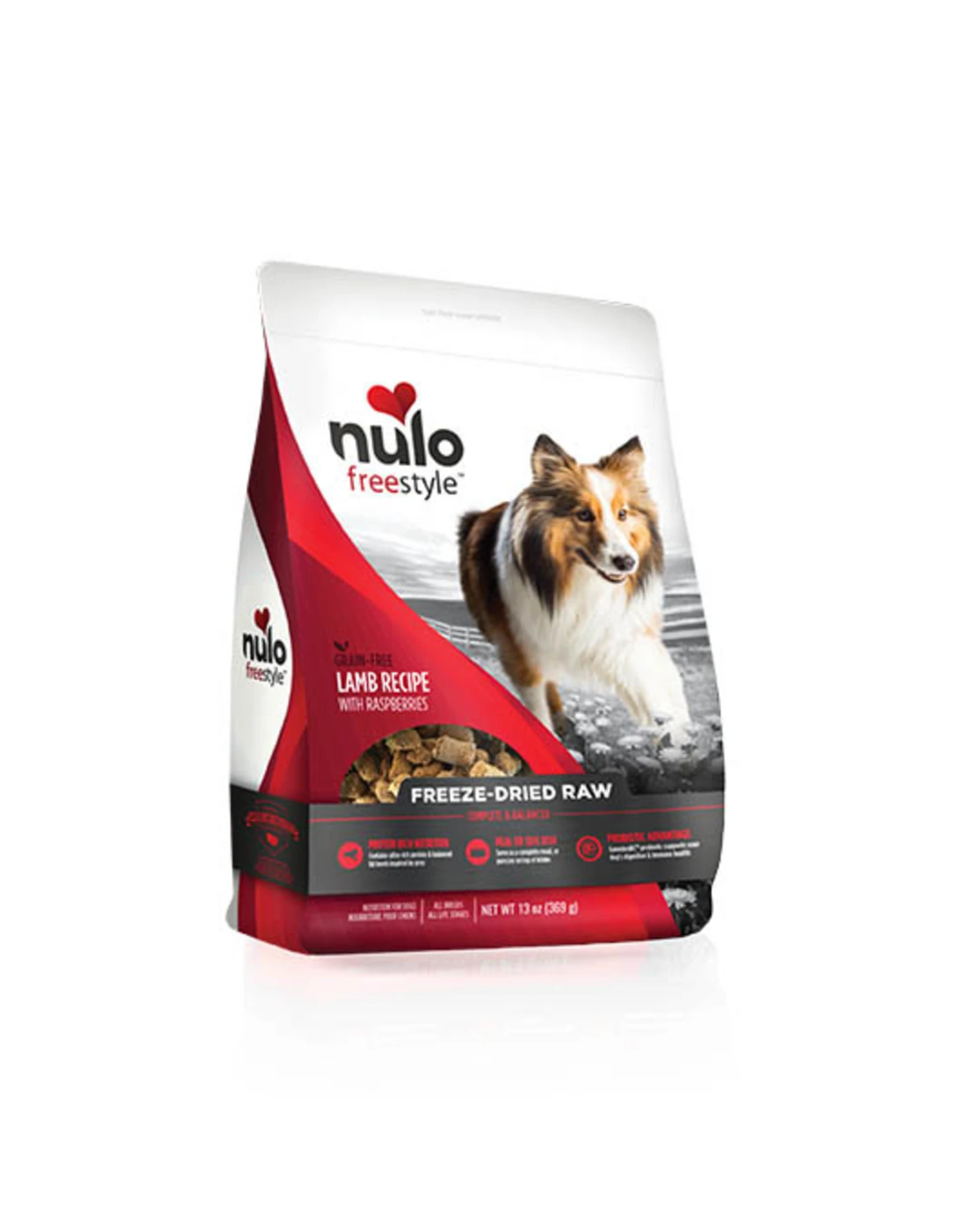 Nulo FreeStyle - Puppy & Adult - FD Lamb Recipe With Raspberries 13oz 3 Nulo FreeStyle - Puppy & Adult - FD Lamb Recipe With Raspberries 13oz