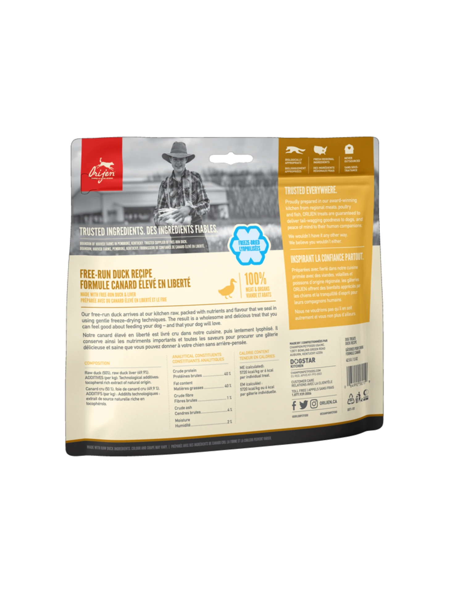 Orijen Orijen Free Run Duck Treats 4 Orijen Orijen Free Run Duck Treats - Image 2