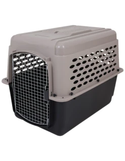 Petmate Vari Kennel Black & Bleached Linen 36x25x27"