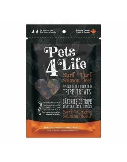 Pets 4 Life Smoked Dehydrated Surf & Turf Tripe Bits 113GM