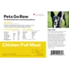 Pets Go Raw Chicken Full Meal 8 X 1/2lb Patties -Quality Pet Supply Store pets go raw chicken full meal 8 x 1 2lb patties