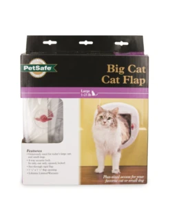 PetSafe Cat Door Big 4-Way Locking White 1-25lbs
