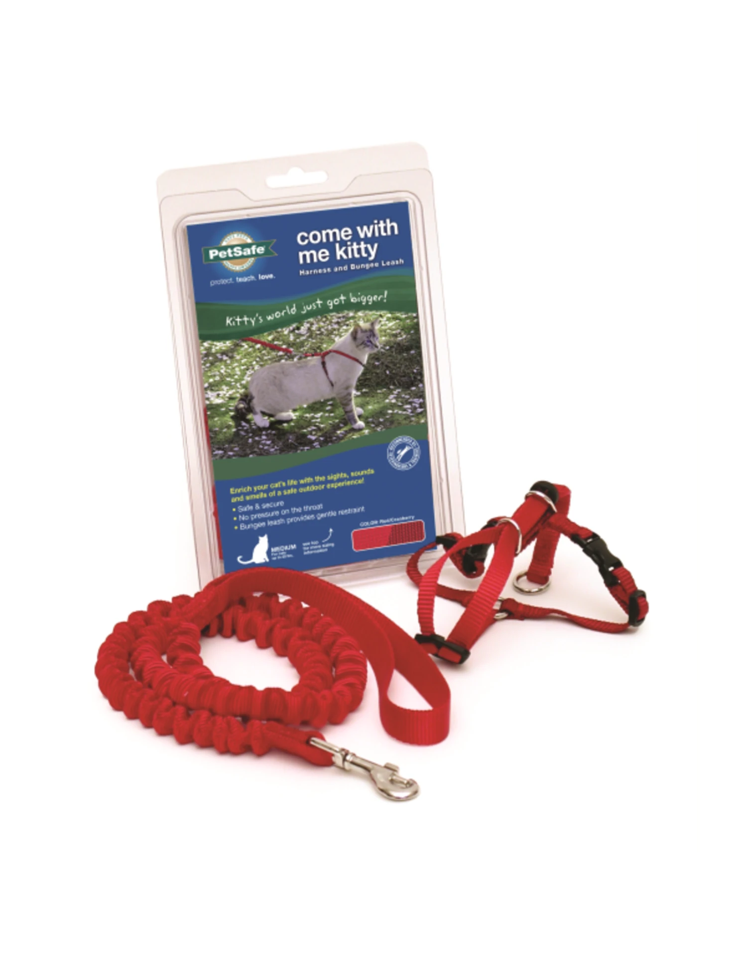 PetSafe Come With Me Kitty Harness & Bungee Leash 6 PetSafe Come With Me Kitty Harness & Bungee Leash - Image 4