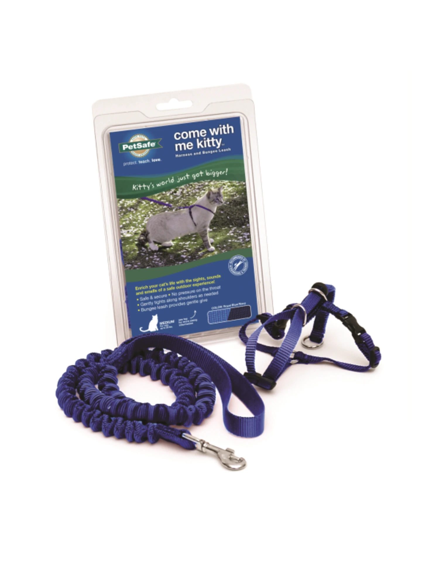 PetSafe Come With Me Kitty Harness & Bungee Leash 7 PetSafe Come With Me Kitty Harness & Bungee Leash - Image 5