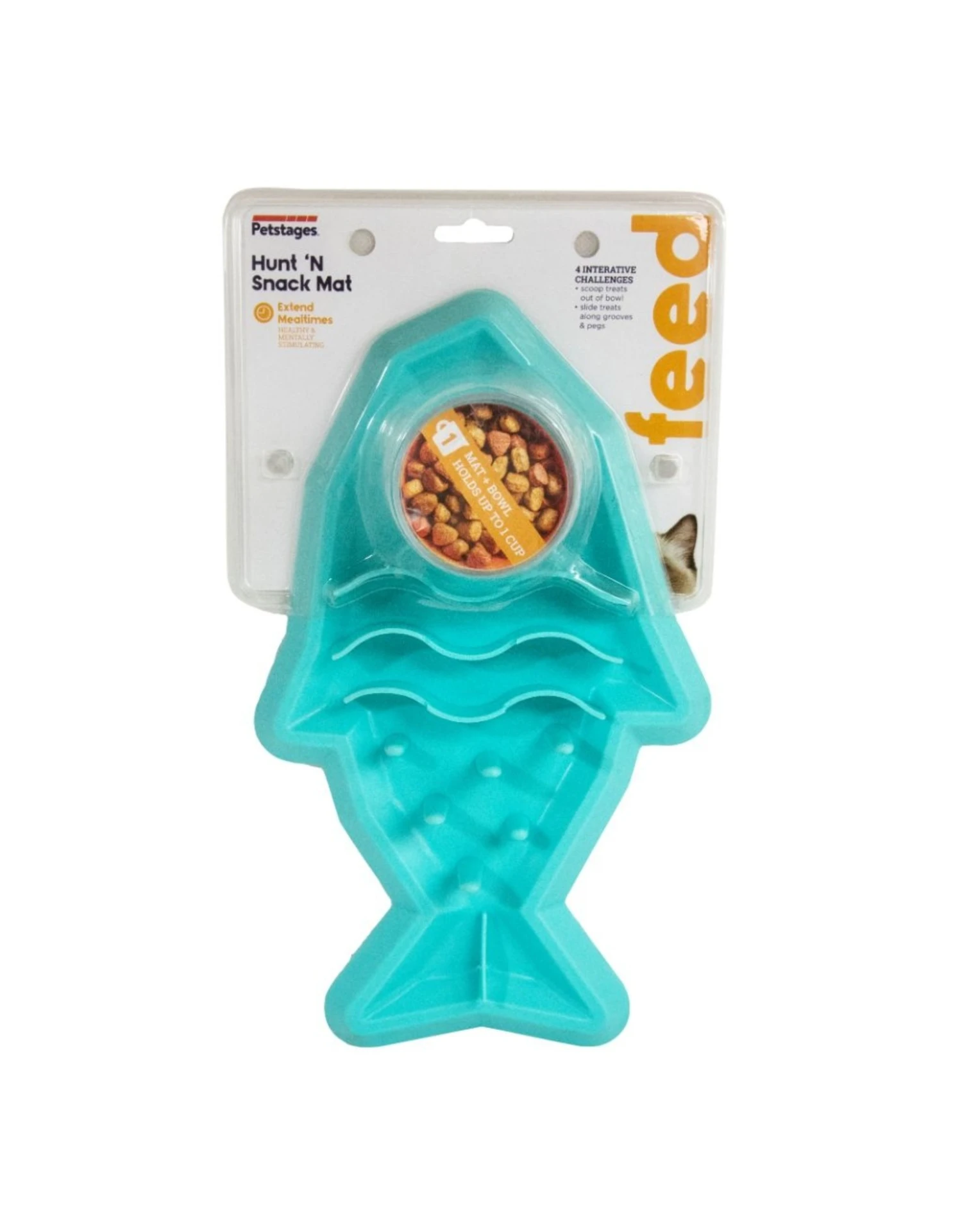 Petstages Hunt N Snack Mat Blue 3 Petstages Hunt N Snack Mat Blue