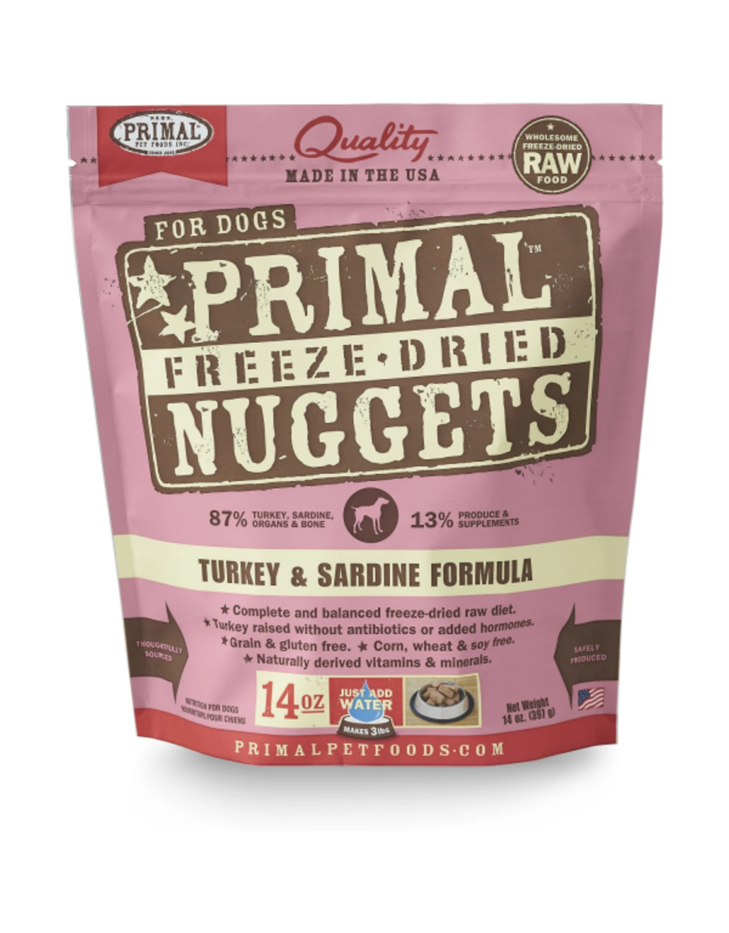 Primal FD Turkey & Sardine 14oz 3 Primal FD Turkey & Sardine 14oz