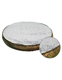 Pure Comfort Accented Round Bed 36" Brown