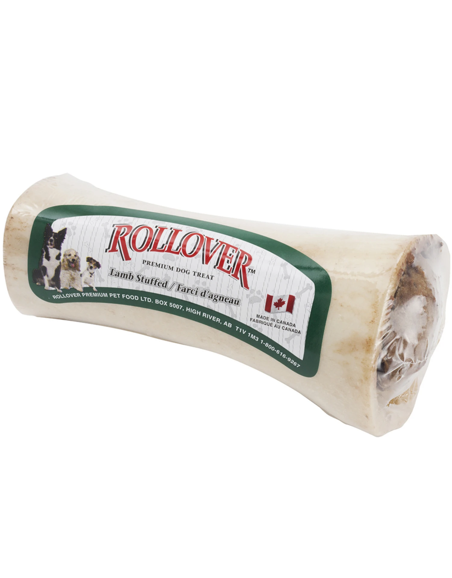 Rollover Lamb Stuffed Bone Small 3 Rollover Lamb Stuffed Bone Small