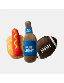 Silver Paw Boys Night Dog Toy 3pk