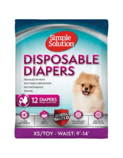 Simple Solutions Disposable Female Diapers 12PK -Quality Pet Supply Store simple solutions disposable female diapers 12pk 4
