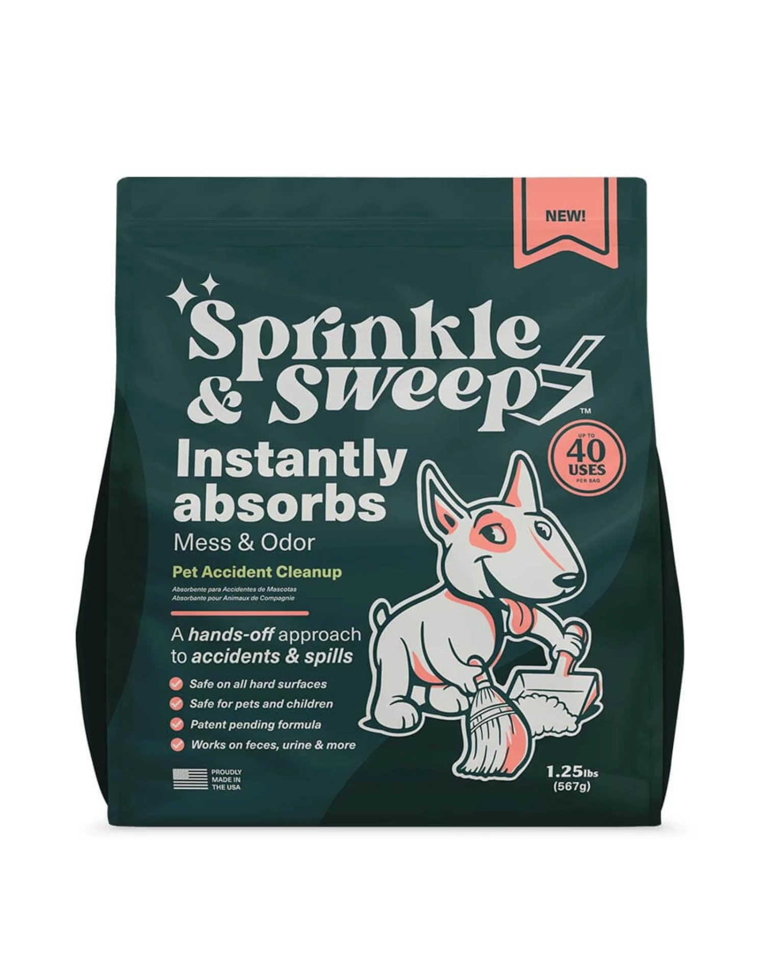 Sprinkle & Sweep SPRINKLE & SWEEP - Pet Accident Cleanup Aid & Deodorizer-5qt 3 Sprinkle & Sweep SPRINKLE & SWEEP - Pet Accident Cleanup Aid & Deodorizer-5qt