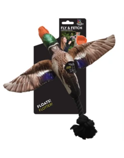 Spunky Pup Fly & Fetch Duck With Bungee Launch
