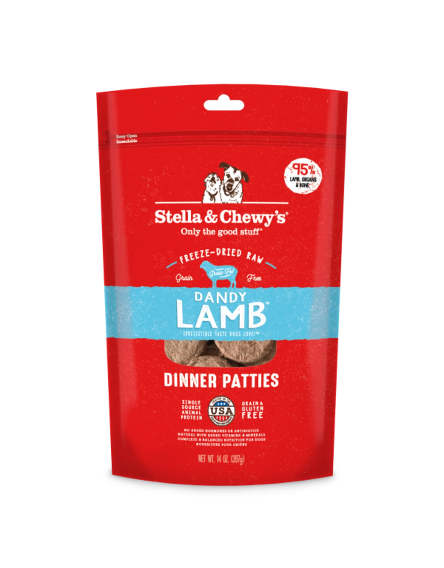 Stella & Chewy's FD Dinner Dandy Lamb Patties 14 Oz 3 Stella & Chewy's FD Dinner Dandy Lamb Patties 14 Oz
