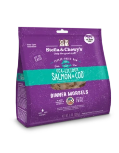 Stella & Chewy's FD Sea-Licious Salmon & Cod Morsels - Cat 8 Oz