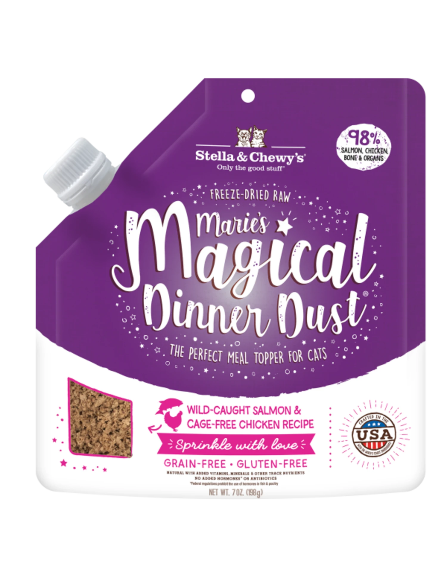 Stella & Chewy's Marie's Magic Dinner Dust Salmon & Chicken 7oz 3 Stella & Chewy's Marie's Magic Dinner Dust Salmon & Chicken 7oz