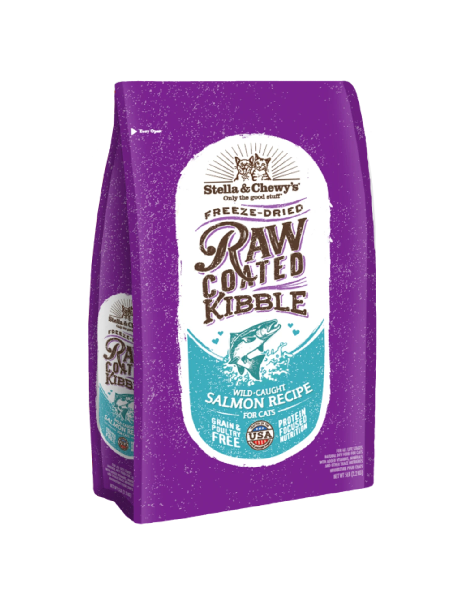 Stella & Chewy's Raw Coated Kibble GF Wild Caught Salmon 5 Lb 3 Stella & Chewy's Raw Coated Kibble GF Wild Caught Salmon 5 Lb